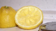 Half a cut lemon rubbed on a dirty surface cleans it right up!