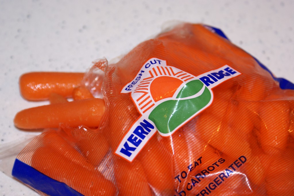 Baby carrots from Kern County - not too far from Irvine.