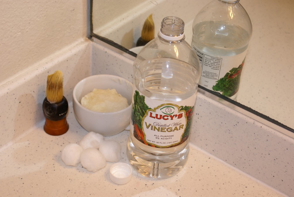 Vinegar for aftershave Vinegar for aftershave.
