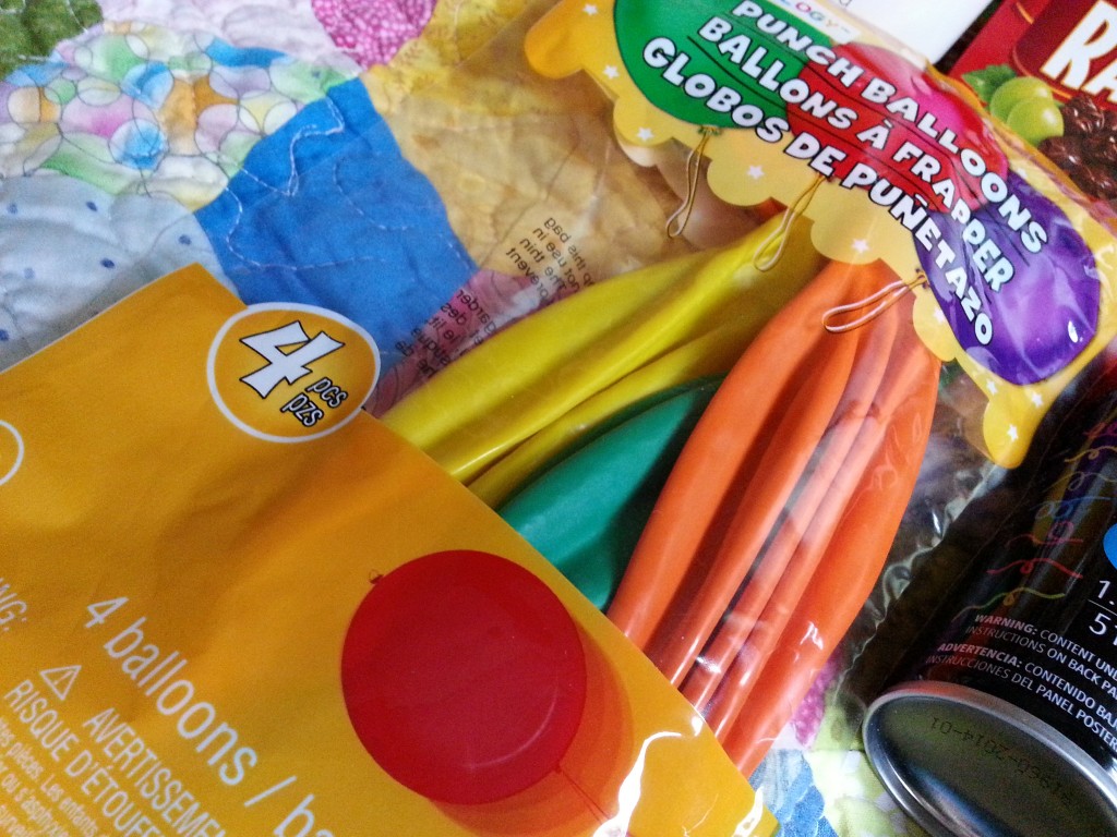 Punching balloons - also to stuff into plastic eggs. Punching balloons - also to stuff into plastic eggs.