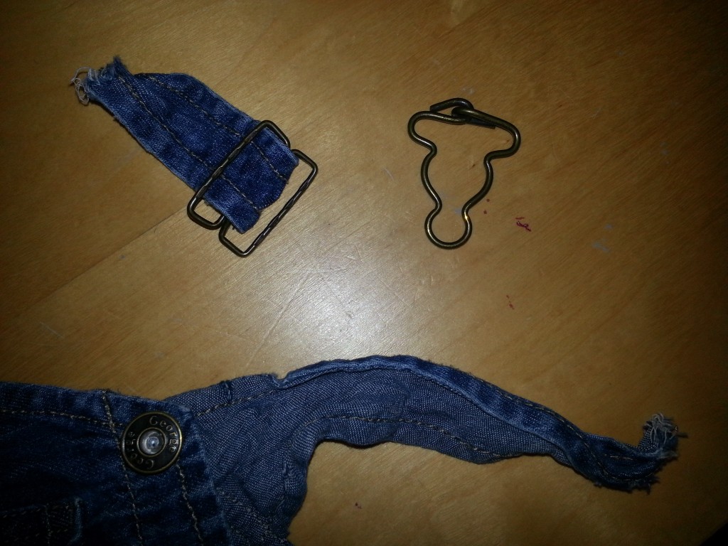 Ripped denim - my washing machine is tough. Ripped denim - my washing machine is tough.