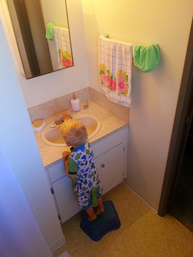 Arlo approves of the upgrades (especially the stool!)